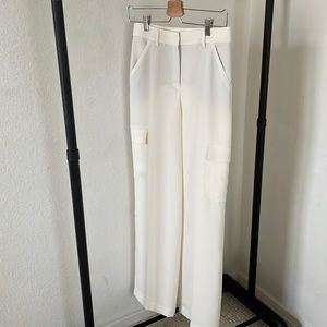 EXPRESS IVORY CARGO TROUSERS PANTS SZ 4R
